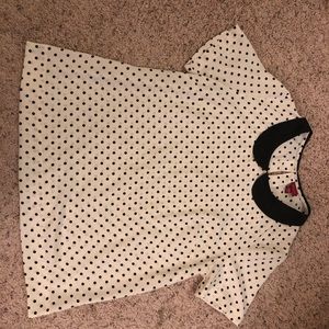 Cream black blouse. Merona (Target) size XL. New without tags.